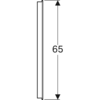 Зеркало с подсветкой Geberit Option Basic, двухсторонняя подсветка: B=90см, H=65см