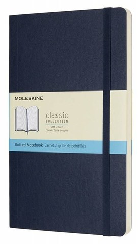 Блокнот Moleskine Classic Soft, цвет синий сапфир, пунктир