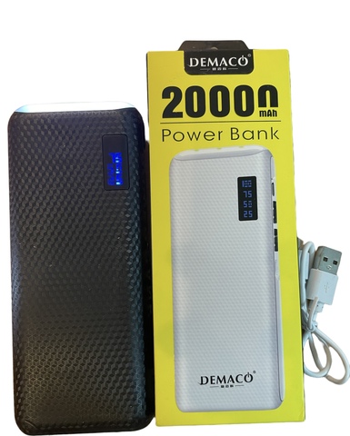 Внешний аккумулятор (Power bank) 3 USB Demaco DKK005  20000 mAh (черный)