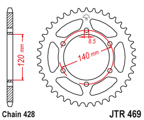 Звезда ведомая JTR469 53