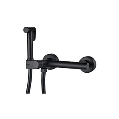 Смеситель с гигиеническим душем HAIBA HB5514-7 черный