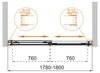Cezares TANDEM-SOFT-VF-2-180/145-C-BORO-IV Душевая шторка на ванну