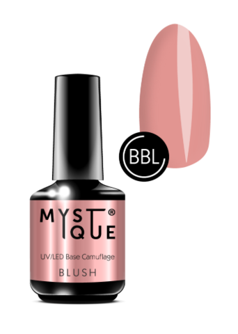 Mystique Камуфлирующее базовое покрытие «Blush» 15 мл