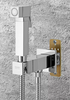 REMER Q64 Гигиенический душ с прогрессивным смесителем скрытого монтажа (душевой шланг и скрытая часть в комплекте) qubika