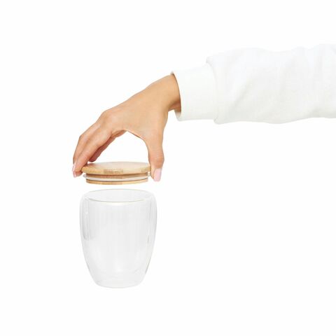 Стакан с двойными стенками BAMBOO ART M, объем ок. 350 ml