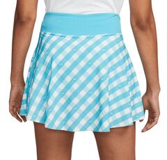 Юбка теннисная Nike Court Dri-Fit Advantage Print Club Skirt - baltic blue/black