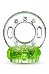 Зеленое эрекционное виброкольцо Arouser Vibrating C-Ring - 