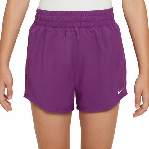 Детские шорты Nike Kids Dri-Fit One High-Waisted Woven Training Shorts - viotech/white