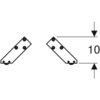 Комплект ножек Geberit Smyle Square (2 шт.): H=15.1см, Глянцевый хром