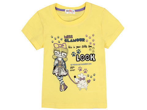 702-13 футболка детская, желтая