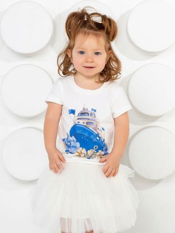 Футболка "Яхта в цветах"