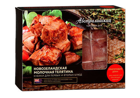 Новозеландская молочная телятина  замороженная кубики, 410г