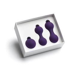 Набор из 3 фиолетовых вагинальных шариков Kegel Training Set - 