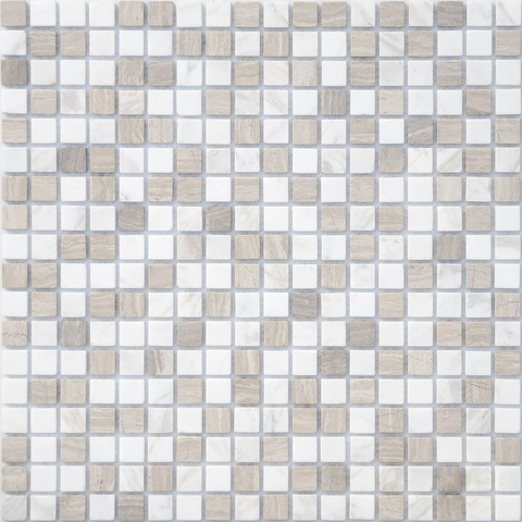 Мозаика LeeDo: Pietrine - Pietra Mix 2 матовая 30,5x30,5х0,4 см (чип 15x15x4 мм)