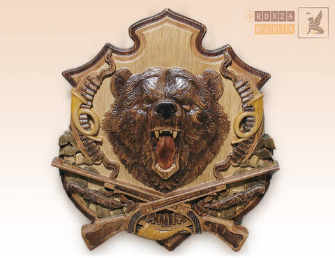 панно настенное для шампуров Медведь могучий