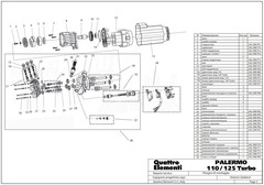 Шестерня QUATTRO ELEMENTI PALERMO 110/125Turbo насоса (242-298-P19)