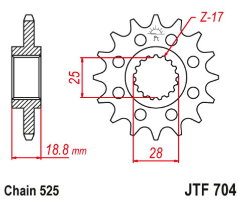 Звезда ведущая JTF704 15