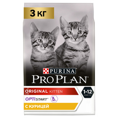 Pro Plan сухой корм для котят (курица) 3кг