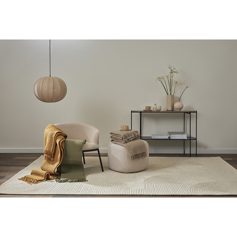 Плед шерстяной 130х180см Tkano Essential цвета охры