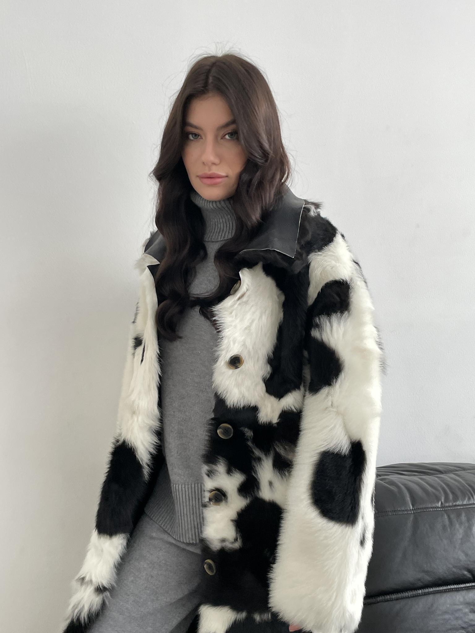 Двустороннее пальто-дубленка Toscana Cruella