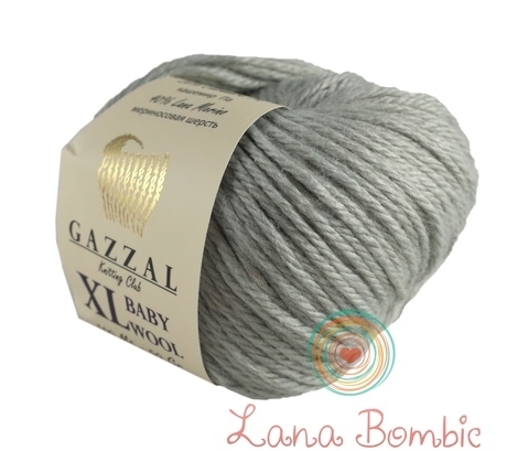 Пряжа Gazzal Baby Wool XL 817 стальной