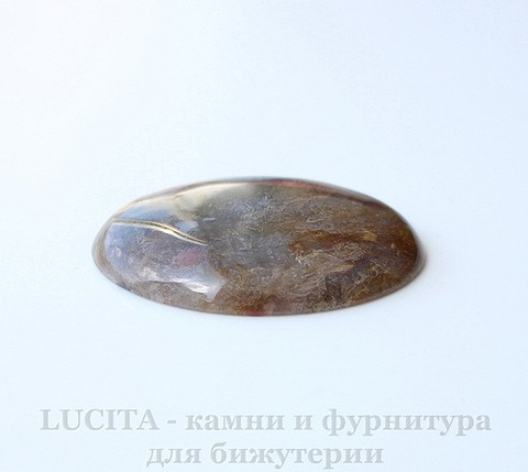 Кабошон овальный Агат Индийский 40х30х6 мм №28 ()