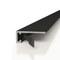 Микроплинтус M15A 2м анодированный черный