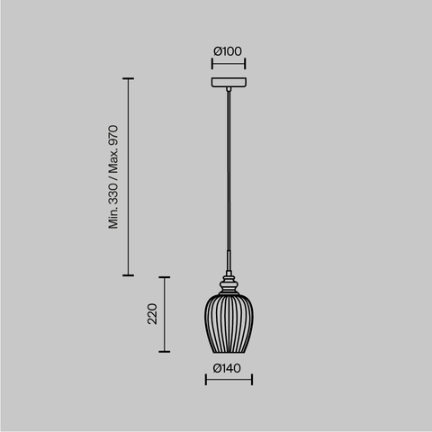 Подвесной светильник Maytoni Blues MOD044-PL-01-N