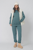 Утепленный спортивный костюм для беременных и кормящих  16501 зеленый
