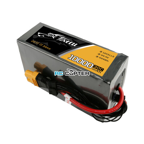 АКБ Gens Ace Tattu 10000mAh 44.4V 30C 12S1P Lipo Battery Pack AS150U