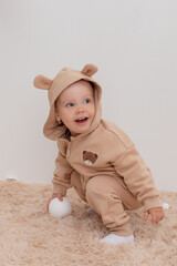 брюки  для девочки  КР 400598/нежный бежевый к413