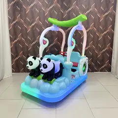 Прокатный аттракцион электромобиль «Семья Панд»