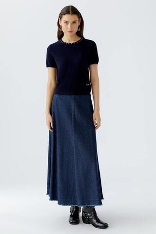 Oui Джемпер из шерсти, вискозы и кашемира с декоративными деталями