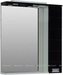 Aquanet 170560 Компл.3 - Зеркало Сити 85 бел.(фасад черн.) (170560) фото