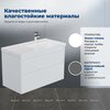Aquanet 346312 Тумба Nova Lite 2.0 100 R 2 ящ. цв. белый глянец (346312)