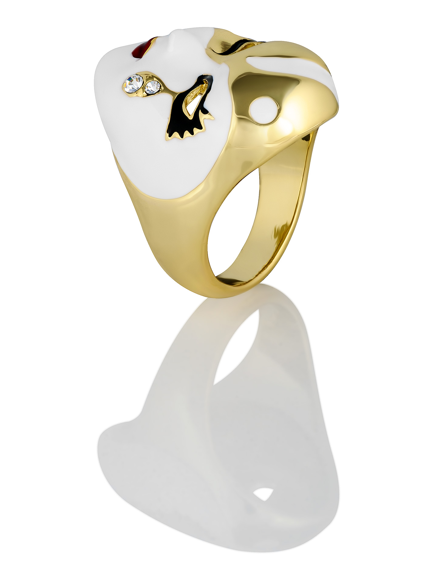 Массивное кольцо Маска венецианская