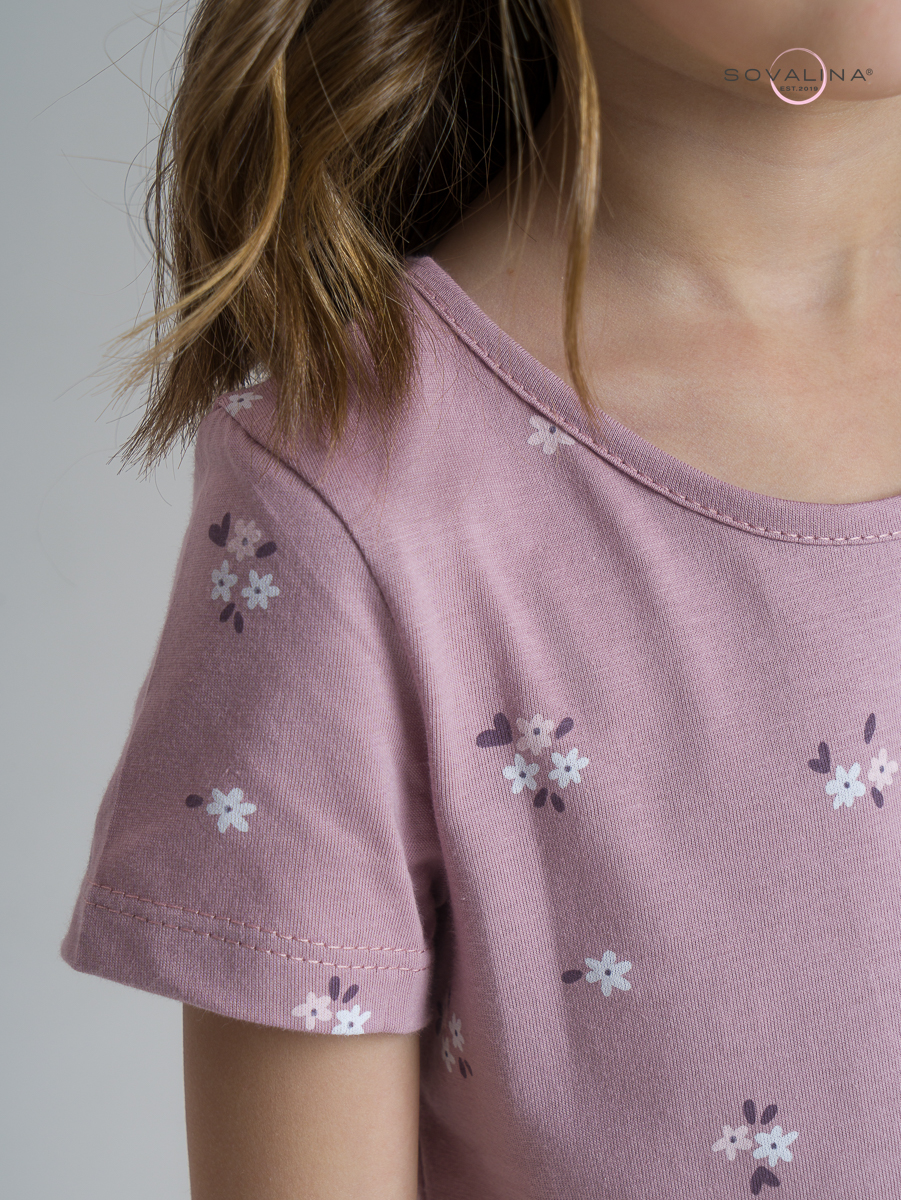 Платье Лето черничные незабудки