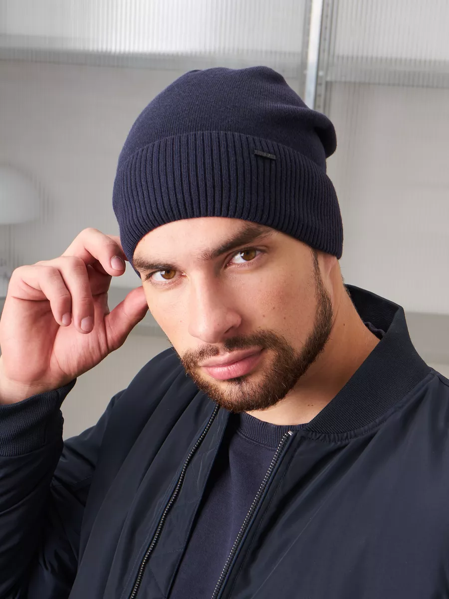 Шапка бини зимняя весенняя с флисом