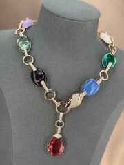 Комплект украшений колье + серьги в стиле BVLGARY