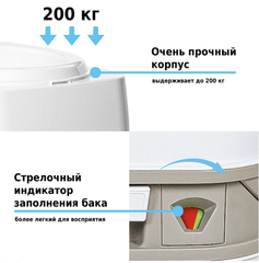 Биотуалет Lupmex 79122 18л с индикатором