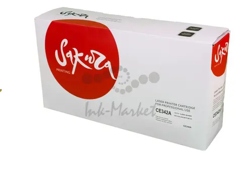Картридж Sakura CE342A (651A) для HP, желтый, 16000 к.