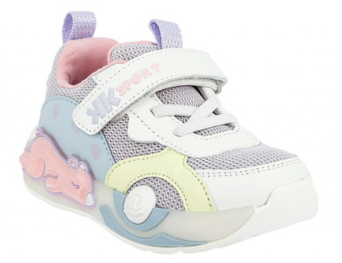 Кедберри кроссовки текстиль 23-28 белый-сиренев DLD_242117_lilac