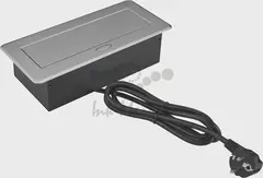 Розетка Cactus CS-SOCKET-EU3-GYBK для столешницы 26.5x11.8x6.5см серый — фото 1