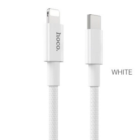 USB Кабель Type-C HOCO X56 для Lightning, PD20, 3.0A, длина 1м, белый