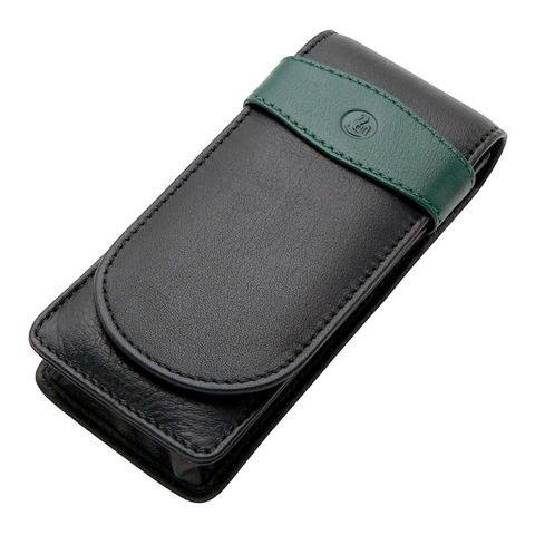 Кожаный чехол для трех ручек Pelikan TG32 черный/зеленый (924092)