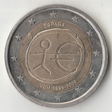 K14918 2009 10 лет Экономическому валютному союзу Испания UNC