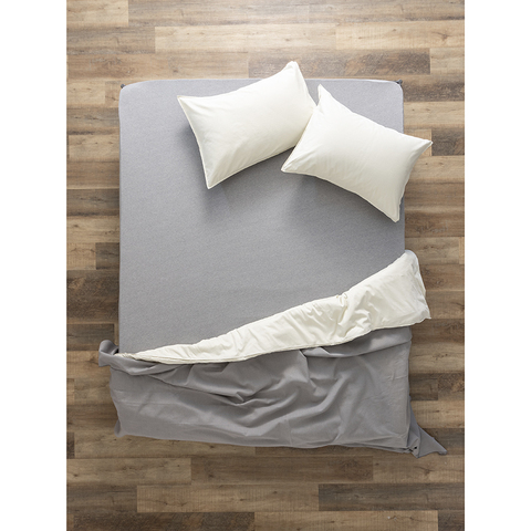 Простыня на резинке 180x200x30см Tkano Essential серая