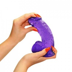 Фаллоимитатор на присоске My Extaz, фиолетовый, 14x3,5 см