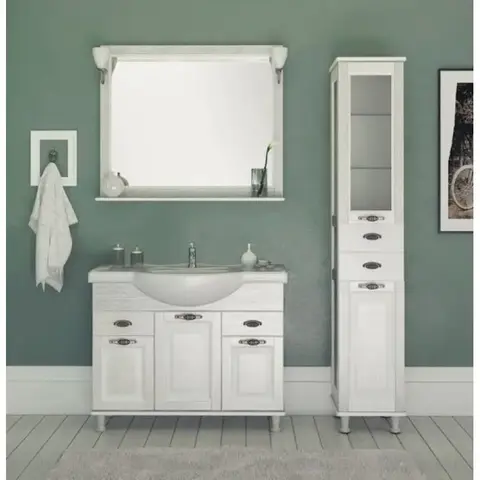 Aquanet 185808 Компл.2 - Тумба Тесса 105 Жасмин/серебро (YATAO) (185808)