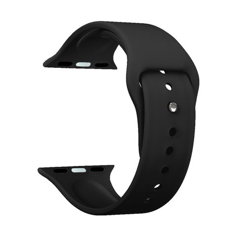 Ремешок силиконовый Deppa Band Silicone D-47129 для Apple Watch 44мм/ 42мм Черный